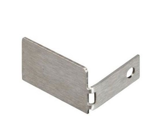 Capuchon de fermeture en acier inoxydable brossé LIPROTEC-LLPM/EK SCHLUTER - 1