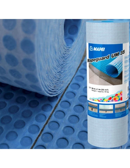 Natte de désolidarisation et d'étancheité MAPEGUARD UM35 /m² MAPEI - 2