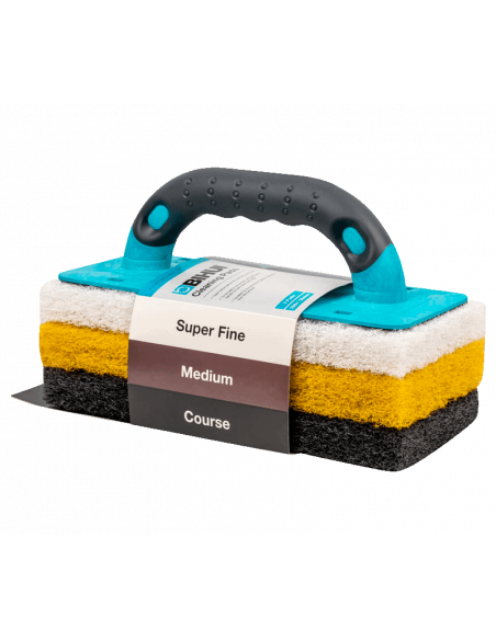 Support avec 3 abrasifs pour epoxy 25x12cm BIHUI BELGIUM - 2