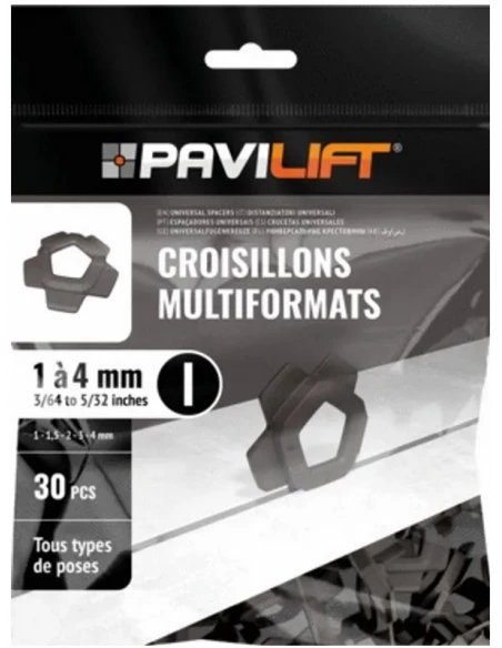 30 croisillons multiformats 1 à 4mm PAVILIFT - 2