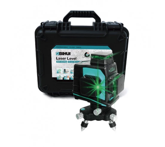 Niveau laser 12 lignes (faisceaux verts) 3.7V - 5.2Ah BIHUI By PAVILIFT - 4