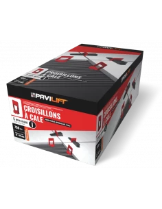 700 Croisillons autonivelants "MAXI" à cale en "I" 5mm (carrelage de 12 à 26mm) PAVILIFT - 1