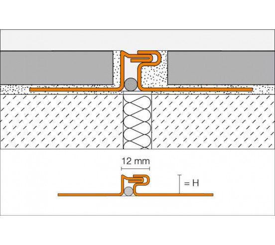 Profilé de fractionnement 2.5ML 10mm DILEX-EDP INOX SCHLUTER - 2