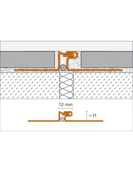 Profilé de fractionnement 2.5ML 10mm DILEX-EDP INOX SCHLUTER - 2