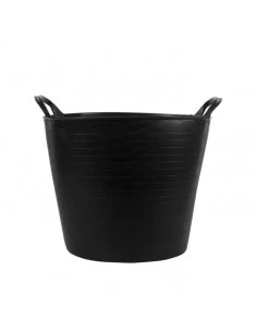 Seau noir plastique flexible avec poignées BELLOTA - 1
