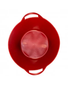 Seau rouge 42L plastique flexible avec poignées BELLOTA - 2 2