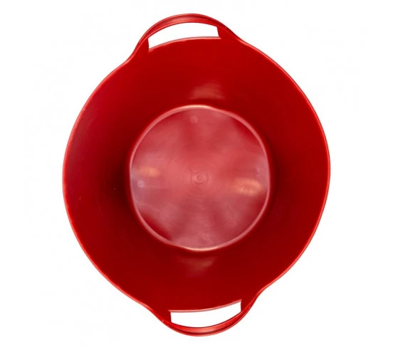 Seau rouge 42L plastique flexible avec poignées BELLOTA - 1