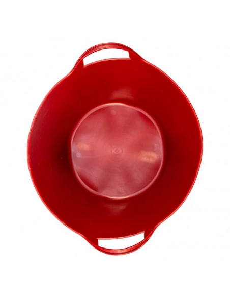 Seau rouge 42L plastique flexible avec poignées BELLOTA - 1