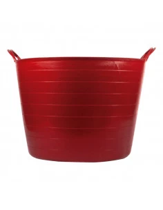 Seau rouge 42L plastique flexible avec poignées BELLOTA - 2