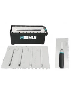 Boite de 6 Peignes INOX crantés interchangeables 28cm BIHUI BELGIUM - 1