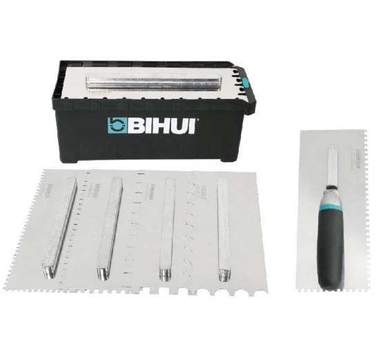 Boite de 6 Peignes INOX crantés interchangeables 28cm BIHUI BELGIUM - 1