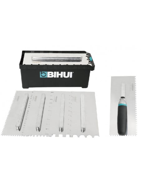 Boite de 6 Peignes INOX crantés interchangeables 28cm BIHUI BELGIUM - 1