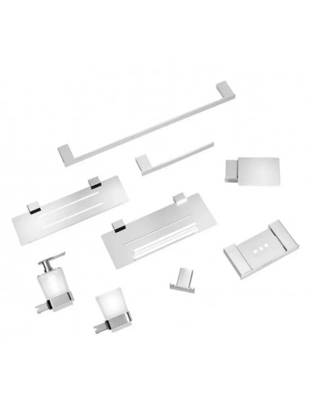 Fix Mi Porte Serviette INOX 25cm METROPOLITAN MAT INTER - 3