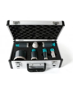 Ensemble trépans diamantés maxi (M14), diamètres 6, 8, 20, 35, 50, 70 et Fraises - 1