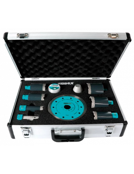 copy of Ensemble trépans diamantés maxi (M14), diamètres 6, 8, 20, 35, 50, 70 et Fraises BIHUI - 1
