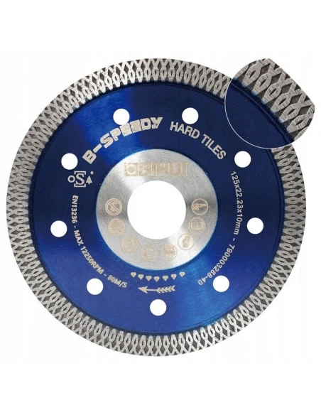 Ensemble trépans, disque et fraises diamantés Ultra (M14), diamètres 25,35, 40, 45, 50 et 68 mm, Fraises et Disque 125 BIHUI - 8