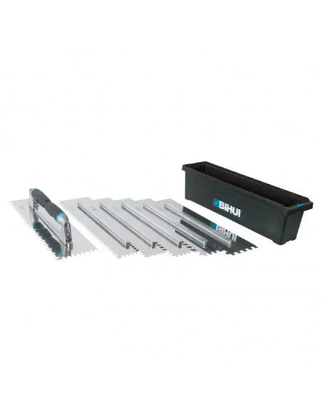 Boite de 6 Peignes INOX crantés interchangeables 48cm avec 2 poignées BIHUI - 5