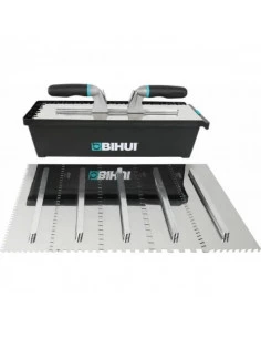 Boite de 6 Peignes INOX crantés interchangeables 48cm avec 2 poignées BIHUI - 1