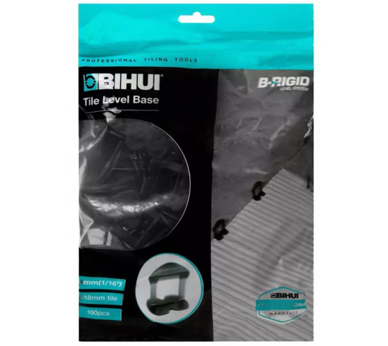 100 Croisillons autonivelants à cale en "I" 1,5mm (carrelage de 3 à 18mm) B-RIGID BIHUI - 2