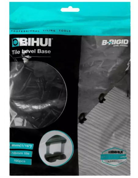 100 Croisillons autonivelants à cale en "I" 1,5mm (carrelage de 3 à 18mm) B-RIGID BIHUI - 2