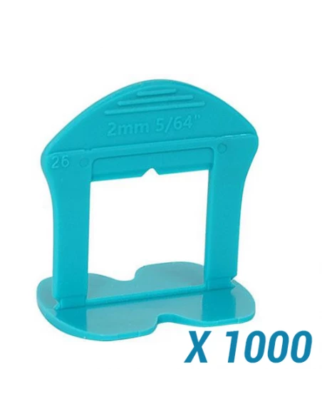 1000 Croisillons autonivelants à cale en "I" 2mm (carrelage de 3 à 18mm) B-RIGID BIHUI - 1