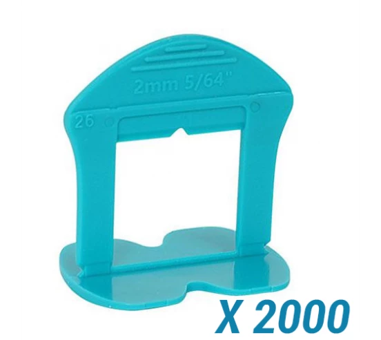 2000 Croisillons autonivelants à cale en "I" 2mm (carrelage de 3 à 18mm) B-RIGID BIHUI - 1