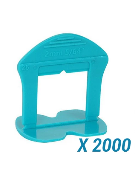 2000 Croisillons autonivelants à cale en "I" 2mm (carrelage de 3 à 18mm) B-RIGID BIHUI - 1