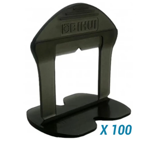100 Croisillons autonivelants à cale en "I" 1,5mm (carrelage de 3 à 18mm) B-RIGID BIHUI - 1