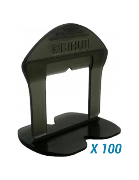 100 Croisillons autonivelants à cale en "I" 1,5mm (carrelage de 3 à 18mm) B-RIGID BIHUI - 1