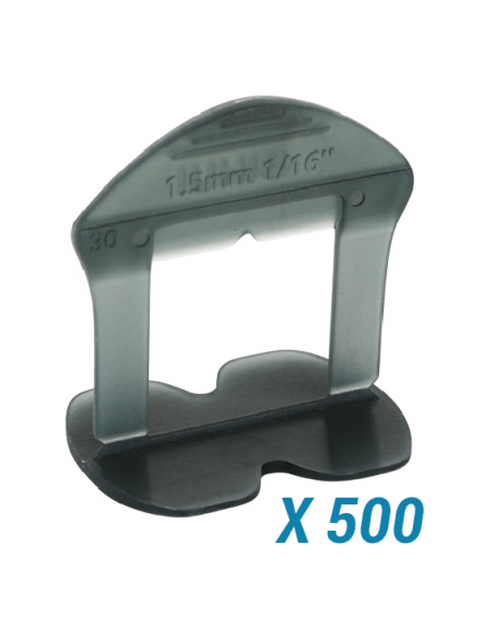 500 Croisillons autonivelants à cale en "I" 1,5mm (carrelage de 3 à 18mm) B-RIGID BIHUI - 1