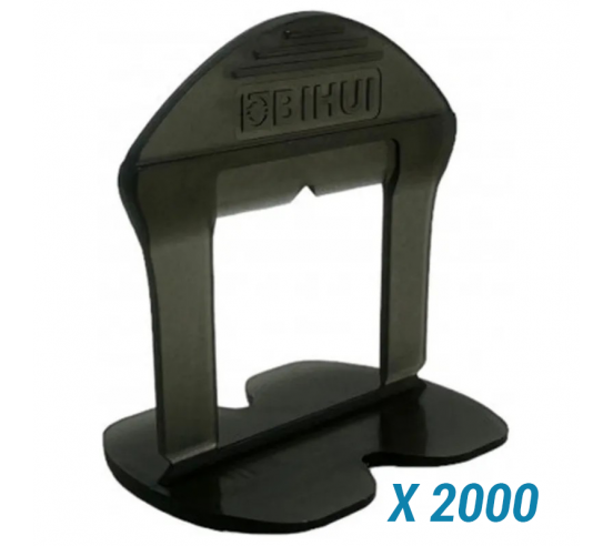 2000 Croisillons autonivelants à cale en "I" 1,5mm (carrelage de 3 à 18mm) B-RIGID BIHUI - 1