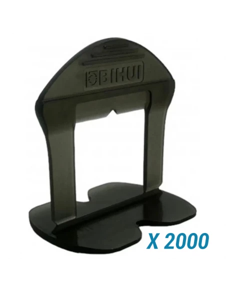 2000 Croisillons autonivelants à cale en "I" 1,5mm (carrelage de 3 à 18mm) B-RIGID BIHUI - 1