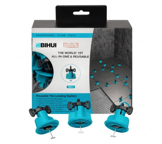 50 Croisillons de nivellement réutilisable pour épaisseur de 2 à 17mm BIHUI - 2