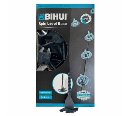 250 Croisillons autonivelants à vis en "I" 1,5mm (carrelage de 3 à 18mm) CLIPS BIHUI - 2