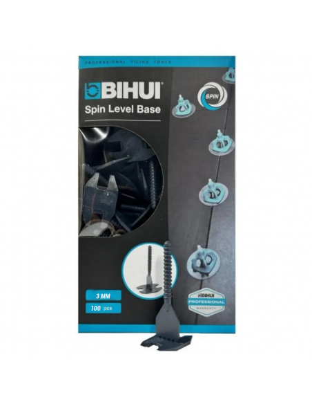 100 Croisillons autonivelants à vis en "I" 3mm (carrelage de 3 à 18mm) CLIPS BIHUI - 2