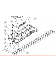 Rubi Roue TX-MAX diam 42  piece détachée numéro 43  sur vue eclatée Coupe carreaux TX-MAX RUBI - 1