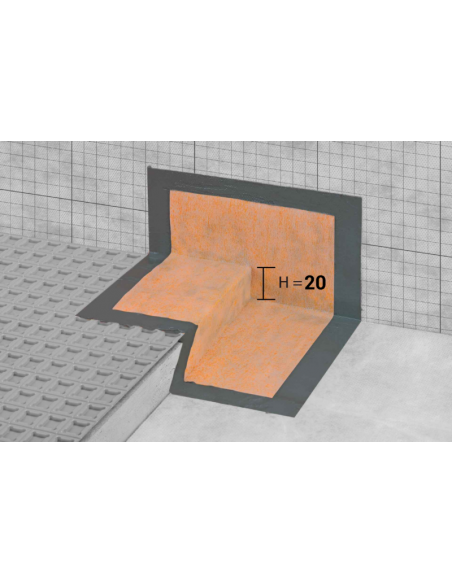 Coins d’étanchéité préformés pour douches sans seuil coté droit Hauteur 20mm SCHLUTER - 1