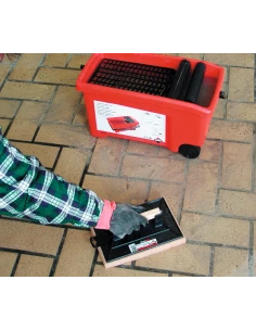 Taloches éponge large avec manche en bois 28x19.5x235 cm SUPERPRO RUBI - 1 2