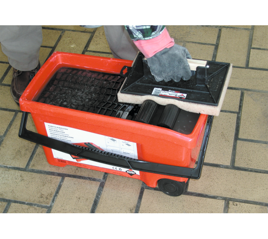 Taloches éponge large avec manche en bois 28x19.5x235 cm SUPERPRO RUBI - 3