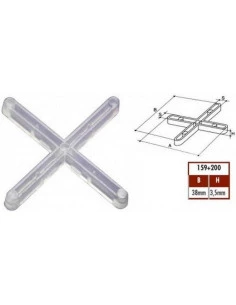 200 Croisillons  3mm en croix RAIMONDI - 1 2