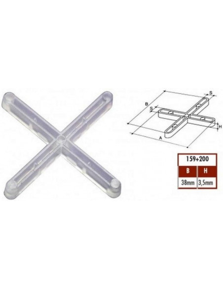 200 Croisillons  3mm en croix RAIMONDI - 2