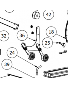 copy of Panneau de porte barre moteur pour pikus 105 RAIMONDI (piece détachée) - 1 2