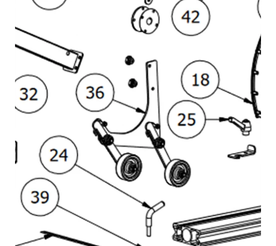 Presseur glissant pour ZOE RAIMONDI (piece détachée) - 2
