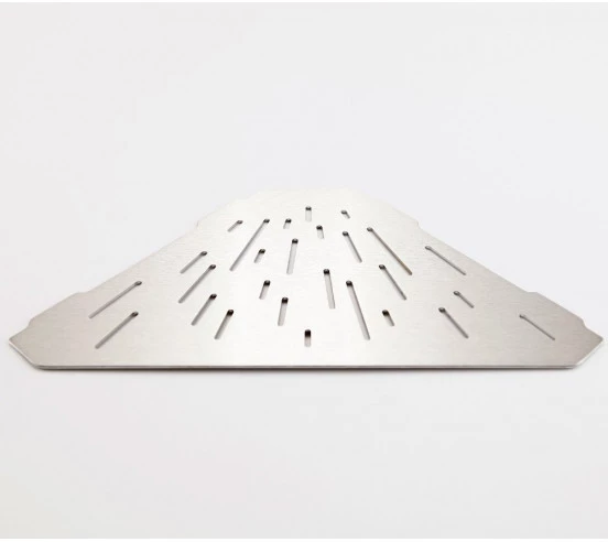 Tablette d'angle de douche hexagonale 29.4 x 14 cm MAYA Inox brossé MAT INTER - 2