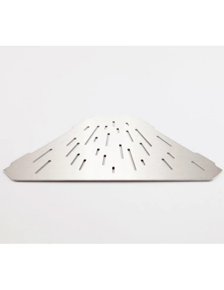 Tablette d'angle de douche hexagonale 29.4 x 14 cm MAYA Inox brossé MAT INTER - 2