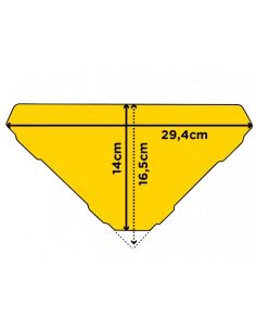 Tablette d'angle de douche hexagonale 29.4 x 14 cm MAYA Inox brossé MAT INTER - 1 2