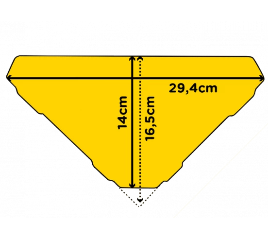 Tablette d'angle de douche hexagonale 29.4 x 14 cm MAYA Inox brossé MAT INTER - 2