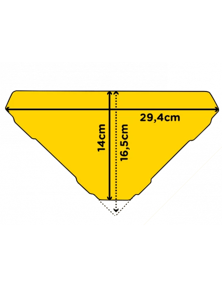 Tablette d'angle de douche hexagonale 29.4 x 14 cm MAYA Inox brossé MAT INTER - 2