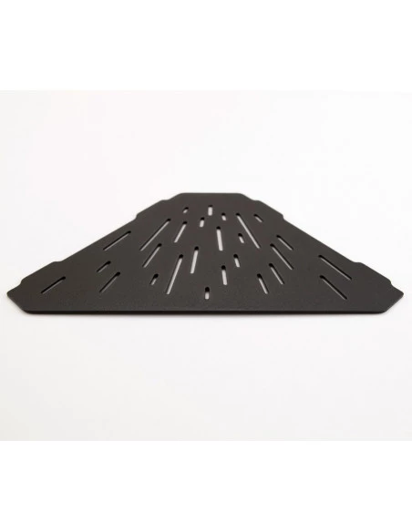 Tablette d'angle de douche hexagonale 29.4 x 14 cm MAYA Inox noir poudré MAT INTER - 3