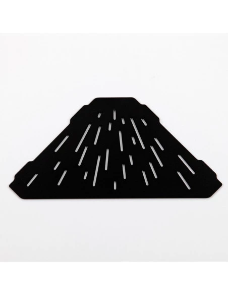 Tablette d'angle de douche hexagonale 29.4 x 14 cm MAYA Inox noir poudré MAT INTER - 4